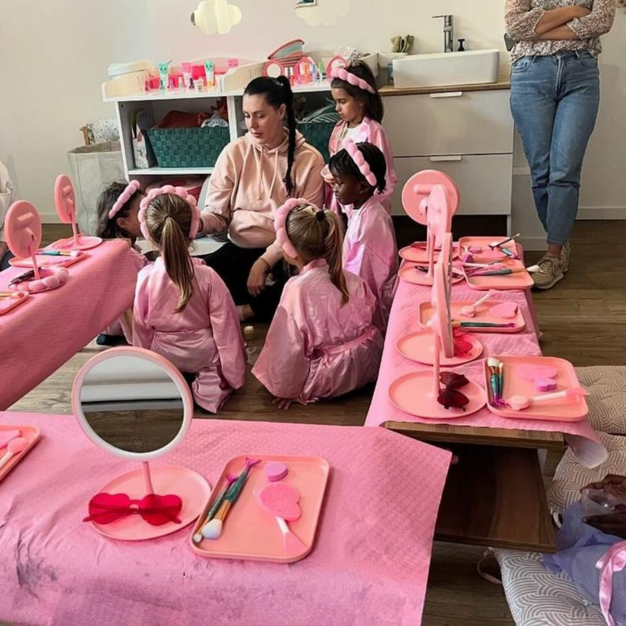 Animation d'un atelier Kids Spa Party avec les enfants